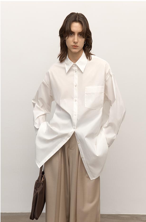 Firelady Sheepskin Heart's Desire cotton blouse by Maison Beaumont, featuring a stylish, fitted design with a heart pattern.