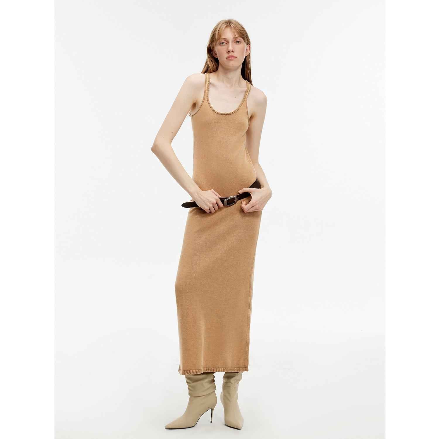 Firelady Fur Cool Girl Recipe distressed washed dress for women, featuring a relaxed fit and vintage-inspired style.