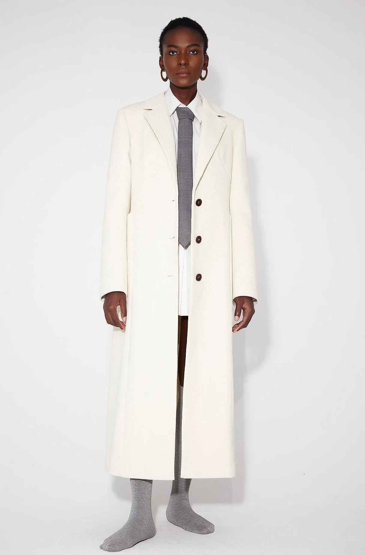 Women's Firelady Fur corduroy waist coat with three-dimensional pockets, featuring a stylish outerwear design and a tailored fit.