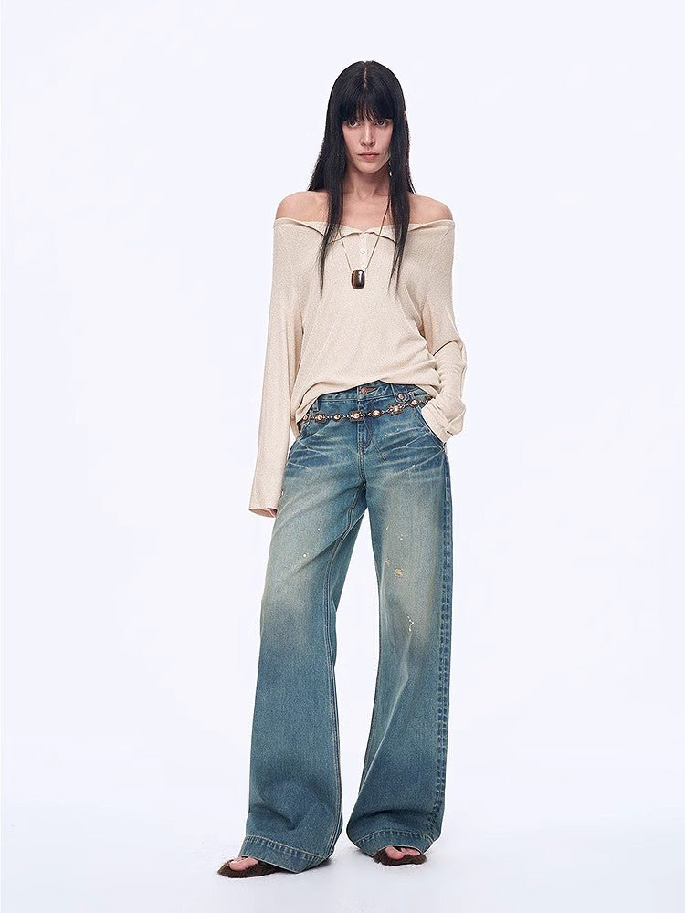 Firelady Fur Fashion Law shirt, casual one-shoulder raglan sleeve top with bold print, stylish and modern design.