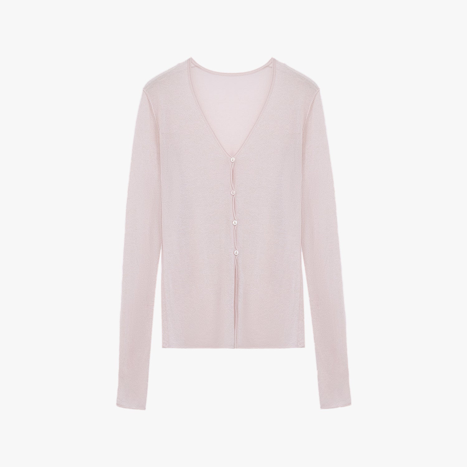 Firelady Fur Long Island Vacation wool knitted cardigan with v-neck, straight shoulders, in a cozy spring top style.