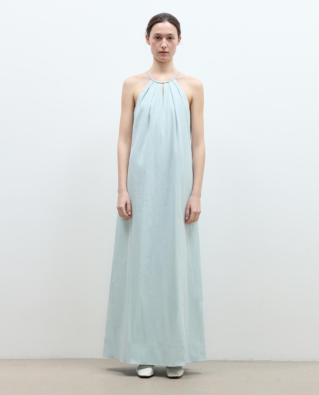 Firelady Fur minimalist Rule dress, women's halter-neck long summer dress with hollow design and sleek, minimalist style.