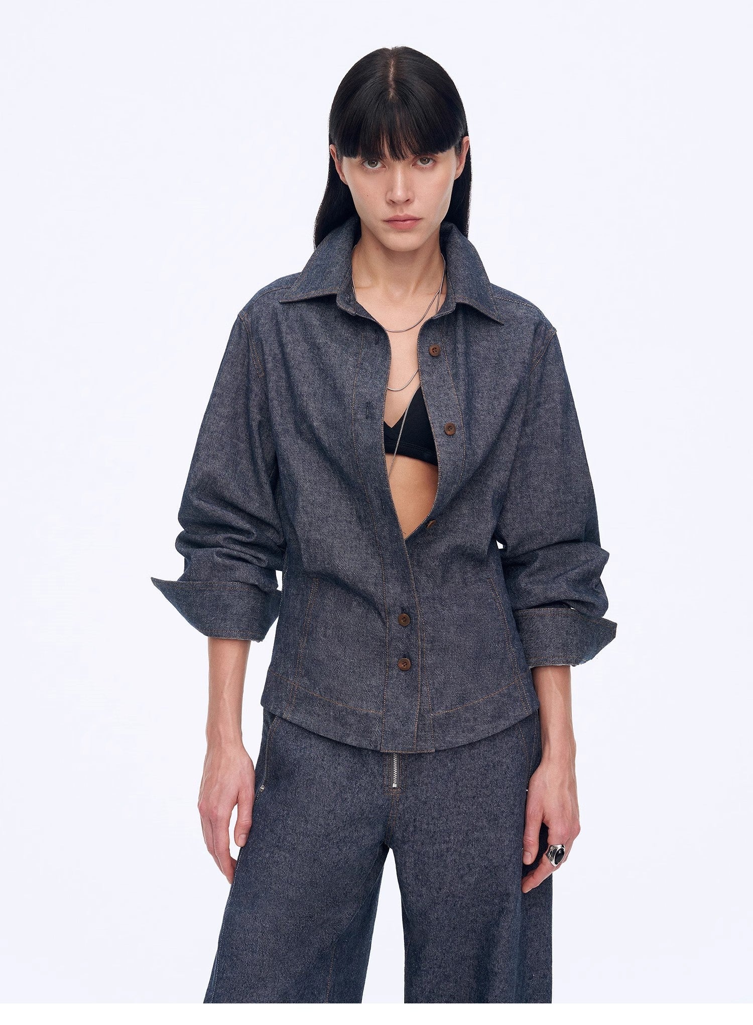 Firelady Fur breathable linen deconstructed waist shirt top in old money style, featuring a relaxed silhouette and fresh, natural fabric.