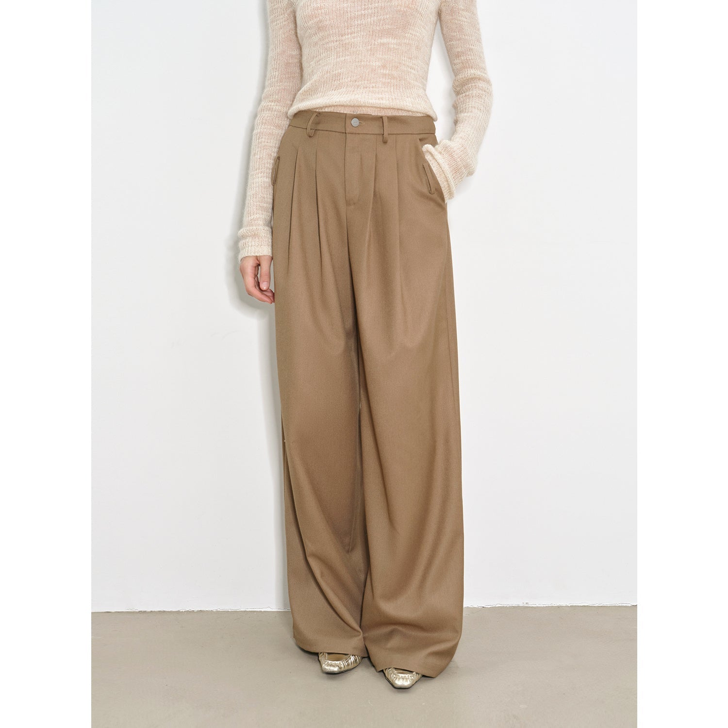 Workplace Ladies Wide-Leg Pants | Maison Élvorain